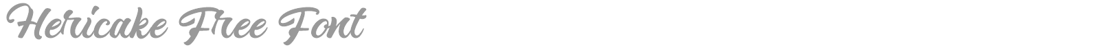 Hericake font preview